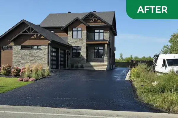 scellant d'asphalte stationement auto residentielle