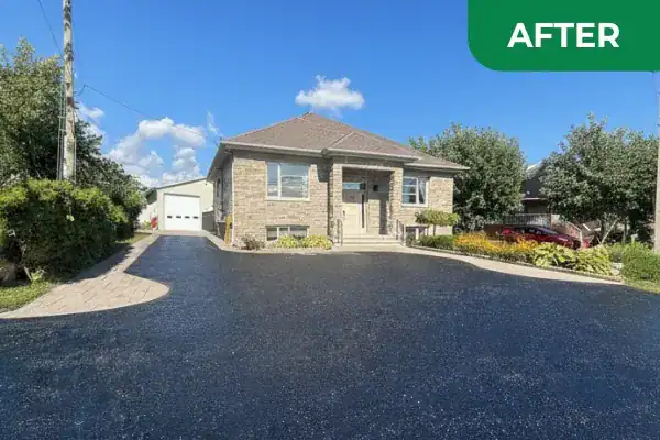 scellant d'asphalte stationement auto residentielle