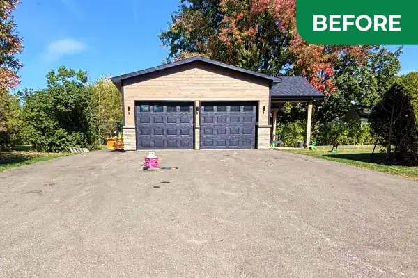 scellant d'asphalte stationement auto residentielle before